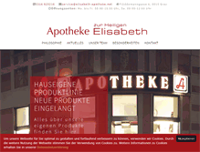 Tablet Screenshot of elisabeth-apotheke.net